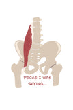 Psoas Die Cut Sticker